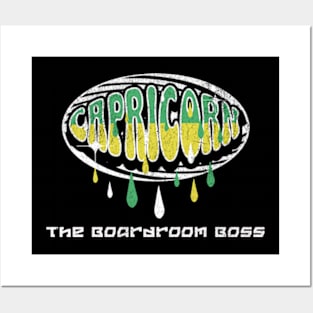 Capricorn The Boardroom Boss Y2K Retro Posters and Art